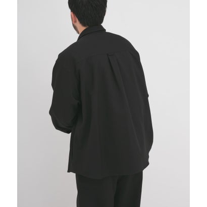 WOOL LIKE LONG-SLEEVE SHIRTS （ブラック）｜詳細画像