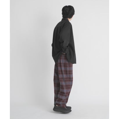 WOOL LIKE LONG-SLEEVE SHIRTS （ブラック）｜詳細画像