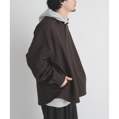WOOL LIKE LONG-SLEEVE SHIRTS （ブラウン）｜詳細画像