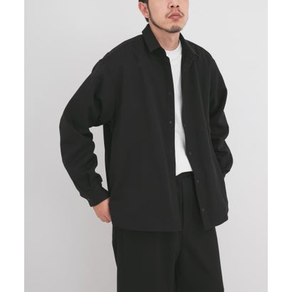 WOOL LIKE LONG-SLEEVE SHIRTS （ブラウン）｜詳細画像