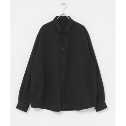 WOOL LIKE LONG-SLEEVE SHIRTS （ブラウン）｜詳細画像
