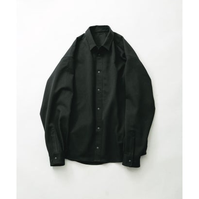 WOOL LIKE LONG-SLEEVE SHIRTS （ブラウン）｜詳細画像
