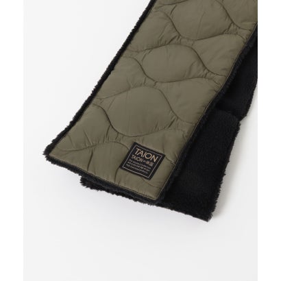 アイテムズ アーバンリサーチ ITEMS URBAN RESEARCH TAION Reversible Down Scarf （ネイビー）｜詳細画像