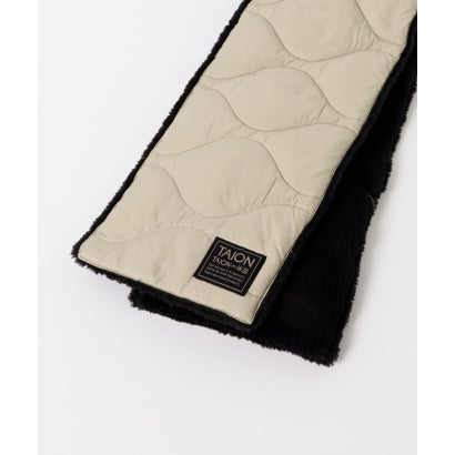 アイテムズ アーバンリサーチ ITEMS URBAN RESEARCH TAION Reversible Down Scarf （ベージュ系その他）｜詳細画像