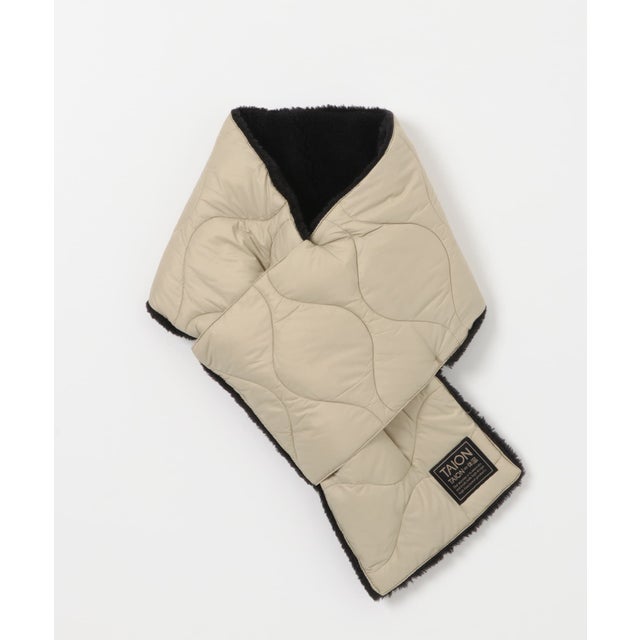 TAION Reversible Down Scarf （ベージュ系その他）