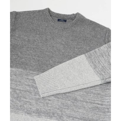 アイテムズ アーバンリサーチ ITEMS URBAN RESEARCH リサイクルヤーン グラデーション ニット （BLK）｜詳細画像
