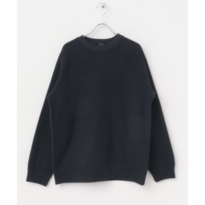 アイテムズ アーバンリサーチ ITEMS URBAN RESEARCH 発熱機能 クルーネックラグランTops （オフホワイト）｜詳細画像