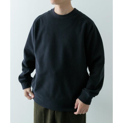 アイテムズ アーバンリサーチ ITEMS URBAN RESEARCH 発熱機能 クルーネックラグランTops （オフホワイト）｜詳細画像