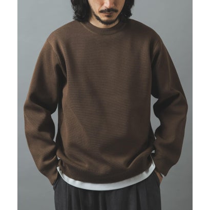 アイテムズ アーバンリサーチ ITEMS URBAN RESEARCH 『洗濯可/UVカット抗菌/防臭』高機能ニットクルーネックアンサンブル （ダークグレー）｜詳細画像