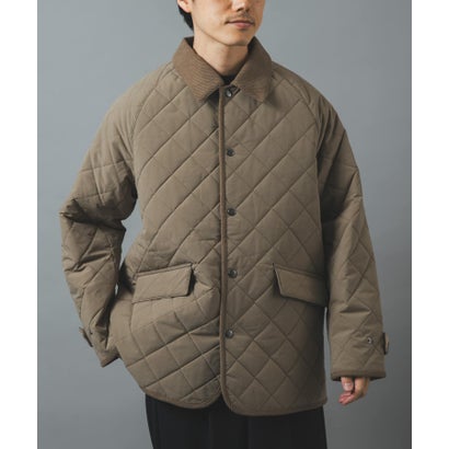 アイテムズ アーバンリサーチ ITEMS URBAN RESEARCH 襟コーデュロイ中綿 キルティングジャケット （ブルー系その他）｜詳細画像