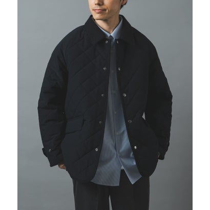 アイテムズ アーバンリサーチ ITEMS URBAN RESEARCH 襟コーデュロイ中綿 キルティングジャケット （ベージュ）｜詳細画像