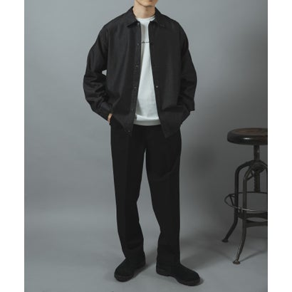 アイテムズ アーバンリサーチ ITEMS URBAN RESEARCH KEEP WARM TRテーパードスラックス （ブラック）｜詳細画像