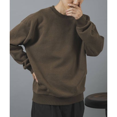 アイテムズ アーバンリサーチ ITEMS URBAN RESEARCH ボンディングモールスウェットプルオーバー （モカ）｜詳細画像