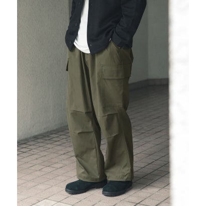 アイテムズ アーバンリサーチ ITEMS URBAN RESEARCH 『速乾/イージーケア』高機能ウエストイージー ツイルカーゴパンツ （カモフラージュ）｜詳細画像