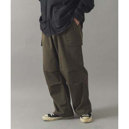 アイテムズ アーバンリサーチ ITEMS URBAN RESEARCH 『速乾/イージーケア』高機能ウエストイージー ツイルカーゴパンツ （カモフラージュ）｜詳細画像