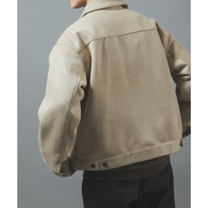 アイテムズ アーバンリサーチ ITEMS URBAN RESEARCH F.S. プリーテッド トラッカージャケット （ダークブラウン）｜詳細画像