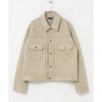 アイテムズ アーバンリサーチ ITEMS URBAN RESEARCH F.S. プリーテッド トラッカージャケット （ダークブラウン）｜詳細画像