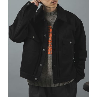 アイテムズ アーバンリサーチ ITEMS URBAN RESEARCH F.S. プリーテッド トラッカージャケット （ダークブラウン）｜詳細画像