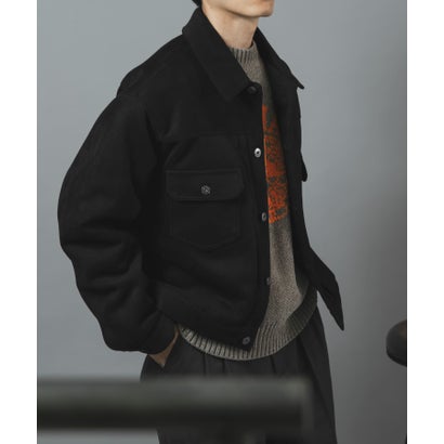 アイテムズ アーバンリサーチ ITEMS URBAN RESEARCH F.S. プリーテッド トラッカージャケット （ダークブラウン）｜詳細画像