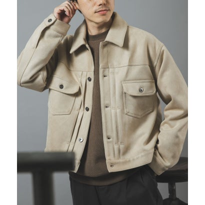 アイテムズ アーバンリサーチ ITEMS URBAN RESEARCH F.S. プリーテッド トラッカージャケット （ブラック）｜詳細画像