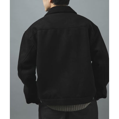 アイテムズ アーバンリサーチ ITEMS URBAN RESEARCH F.S. プリーテッド トラッカージャケット （ブラック）｜詳細画像