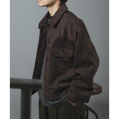 アイテムズ アーバンリサーチ ITEMS URBAN RESEARCH F.S. プリーテッド トラッカージャケット （ブラック）｜詳細画像