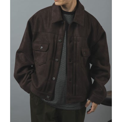 アイテムズ アーバンリサーチ ITEMS URBAN RESEARCH F.S. プリーテッド トラッカージャケット （ベージュ）｜詳細画像