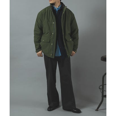 アイテムズ アーバンリサーチ ITEMS URBAN RESEARCH チェックライニング 中綿 ジャケット （カーキ）｜詳細画像