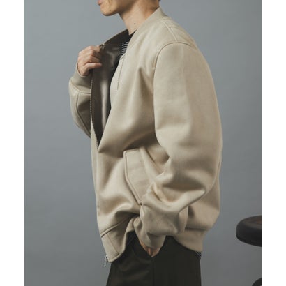 アイテムズ アーバンリサーチ ITEMS URBAN RESEARCH F.S. MA-1 ジップアップブルゾン （ベージュ）｜詳細画像