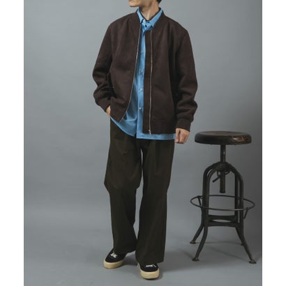アイテムズ アーバンリサーチ ITEMS URBAN RESEARCH F.S. MA-1 ジップアップブルゾン （ダークブラウン）｜詳細画像