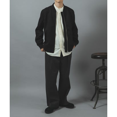 アイテムズ アーバンリサーチ ITEMS URBAN RESEARCH F.S. MA-1 ジップアップブルゾン （ブラック）｜詳細画像