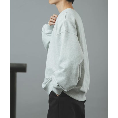 アイテムズ アーバンリサーチ ITEMS URBAN RESEARCH ハーフボタン 裏毛 スウェット （ブラック）｜詳細画像