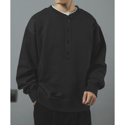 アイテムズ アーバンリサーチ ITEMS URBAN RESEARCH ハーフボタン 裏毛 スウェット （グレー系その他）｜詳細画像