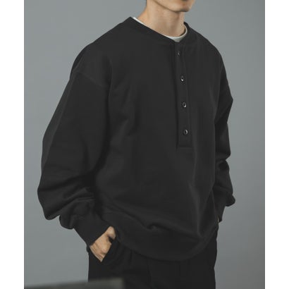 アイテムズ アーバンリサーチ ITEMS URBAN RESEARCH ハーフボタン 裏毛 スウェット （グレー系その他）｜詳細画像
