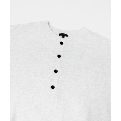 アイテムズ アーバンリサーチ ITEMS URBAN RESEARCH ハーフボタン 裏毛 スウェット （グレー系その他）｜詳細画像