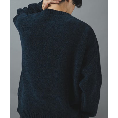アイテムズ アーバンリサーチ ITEMS URBAN RESEARCH TEDDY BEAR モール クルーネックニット （グレー）｜詳細画像