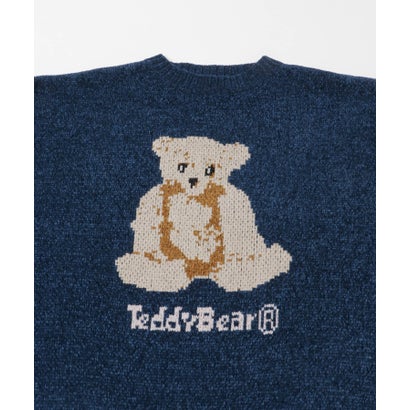 アイテムズ アーバンリサーチ ITEMS URBAN RESEARCH TEDDY BEAR モール クルーネックニット （グレー）｜詳細画像