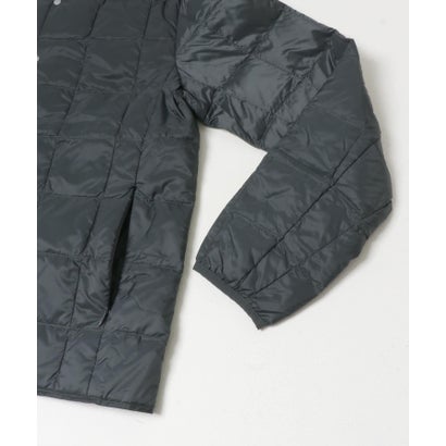 アイテムズ アーバンリサーチ ITEMS URBAN RESEARCH TAION Crew Neck Button Down Jacket （ブラック）｜詳細画像