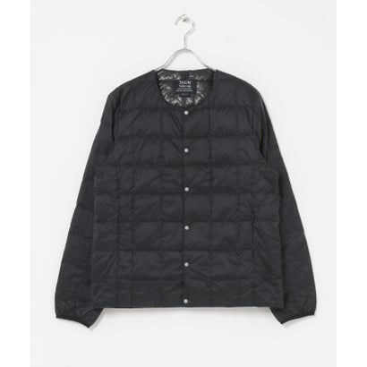 アイテムズ アーバンリサーチ ITEMS URBAN RESEARCH TAION Crew Neck Button Down Jacket （ブラック）｜詳細画像
