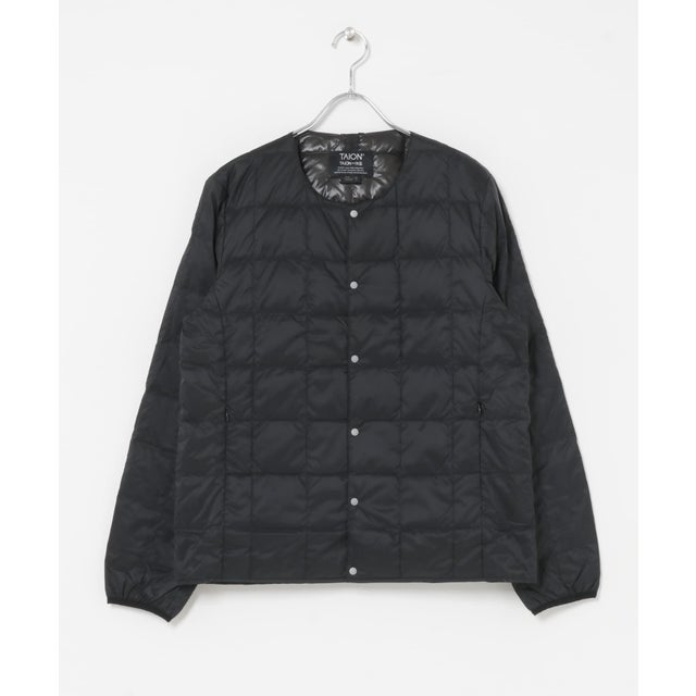 TAION Crew Neck Button Down Jacket （ブラック）