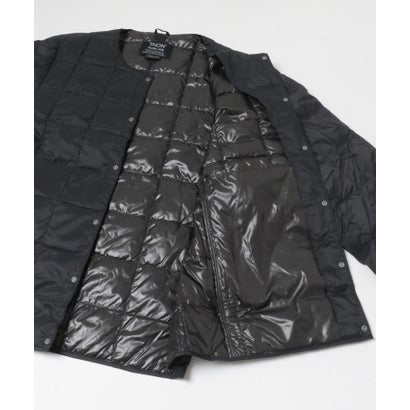 アイテムズ アーバンリサーチ ITEMS URBAN RESEARCH TAION Crew Neck Button Down Jacket （ダークブラウン）｜詳細画像