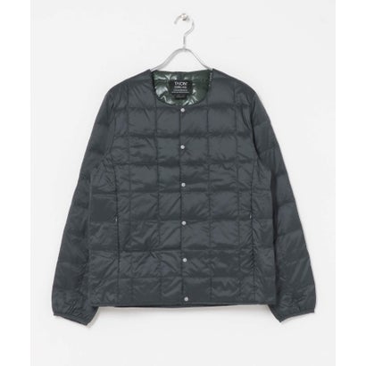 アイテムズ アーバンリサーチ ITEMS URBAN RESEARCH TAION Crew Neck Button Down Jacket （カーキ）｜詳細画像