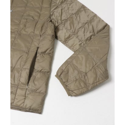 アイテムズ アーバンリサーチ ITEMS URBAN RESEARCH TAION Crew Neck Button Down Jacket （カーキ）｜詳細画像