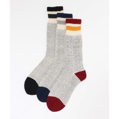 アイテムズ アーバンリサーチ ITEMS URBAN RESEARCH Healthknit HK シンカークラシック LINE ソックス 3P （その他1）｜詳細画像