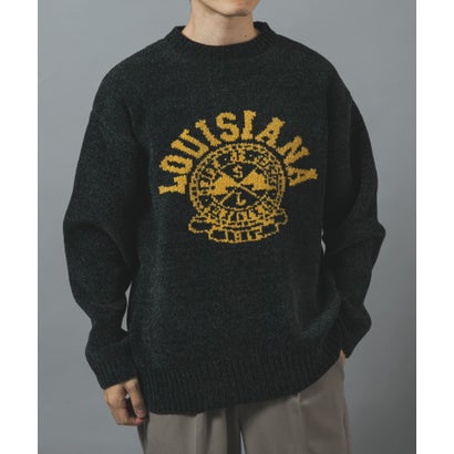 アイテムズ アーバンリサーチ ITEMS URBAN RESEARCH カレッジロゴモール 真冬の正解ニット （ベージュ）｜詳細画像