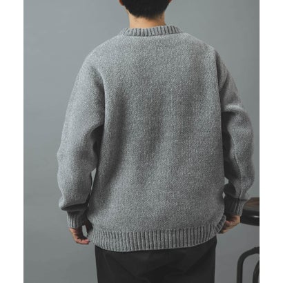 アイテムズ アーバンリサーチ ITEMS URBAN RESEARCH モールクルーネック 真冬の正解ニット （グリーン）｜詳細画像