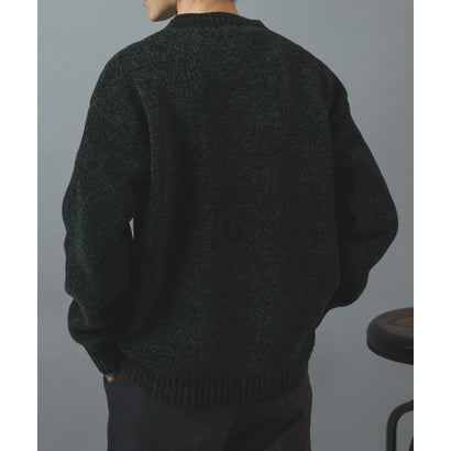 アイテムズ アーバンリサーチ ITEMS URBAN RESEARCH モールクルーネック 真冬の正解ニット （グリーン）｜詳細画像