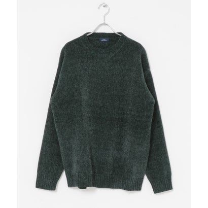 アイテムズ アーバンリサーチ ITEMS URBAN RESEARCH モールクルーネック 真冬の正解ニット （グリーン）｜詳細画像