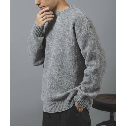 アイテムズ アーバンリサーチ ITEMS URBAN RESEARCH モールクルーネック 真冬の正解ニット （ブラック）｜詳細画像