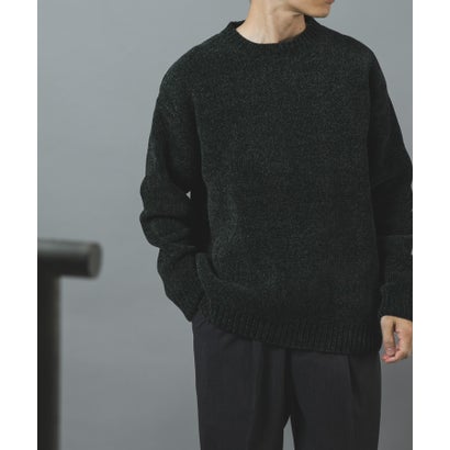 アイテムズ アーバンリサーチ ITEMS URBAN RESEARCH モールクルーネック 真冬の正解ニット （ブラック）｜詳細画像
